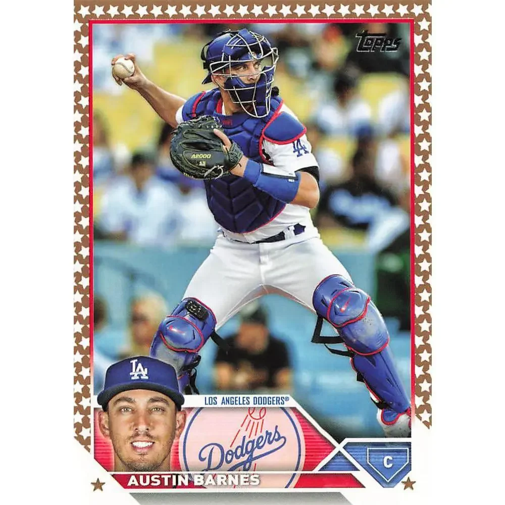 2023 Topps Gold Star Gold Star Austin Barnes #588 Los Angeles Dodgers
